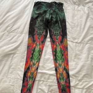 Teeki printed bohemian yoga leggings